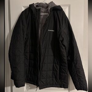 Simms Black Fall Run Hoodie